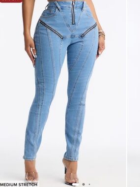 Moto stretch jeans